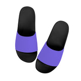 Purple Slide Sandals - Black