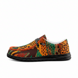African Canvas Loafers