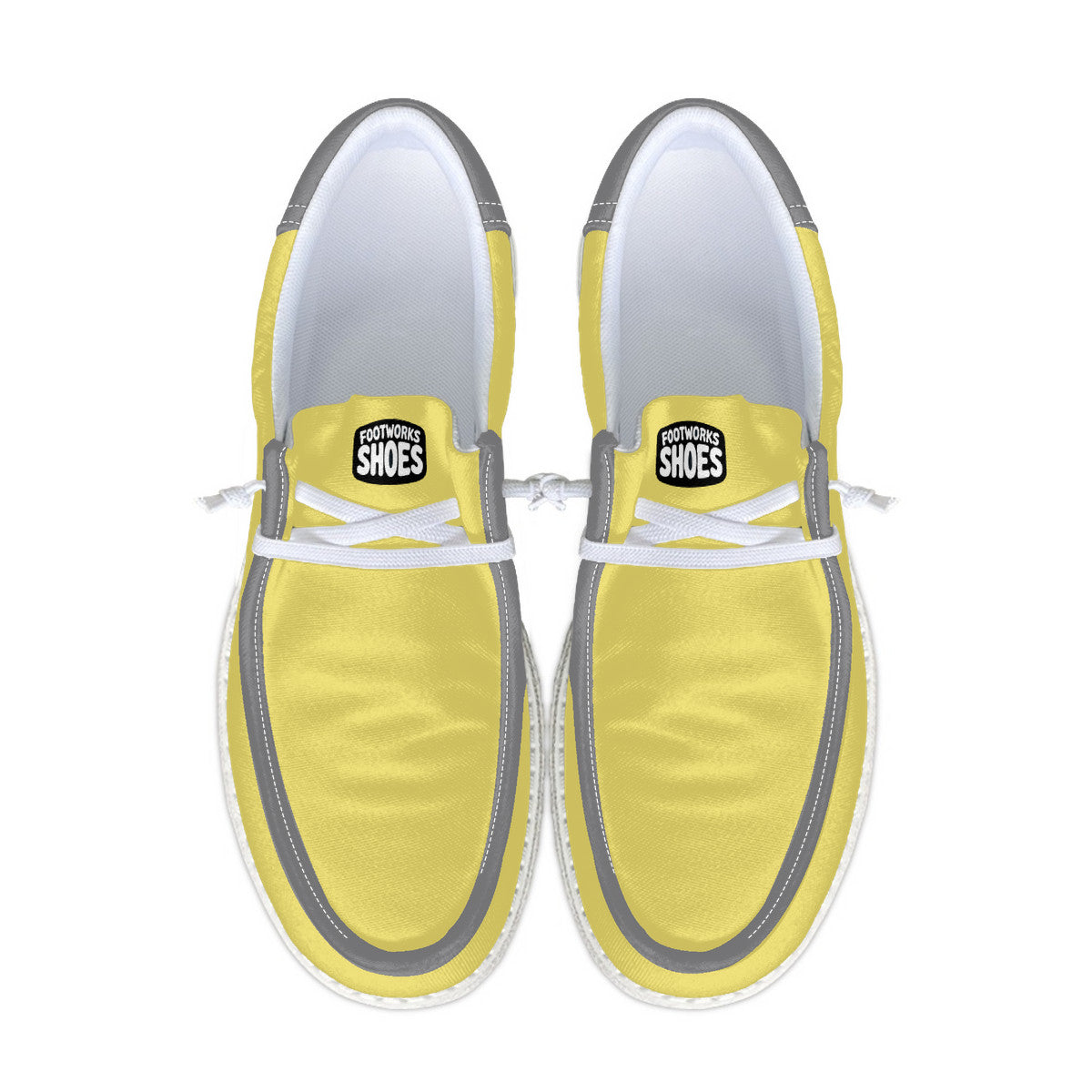 Unisex yellow Canvas Loafers