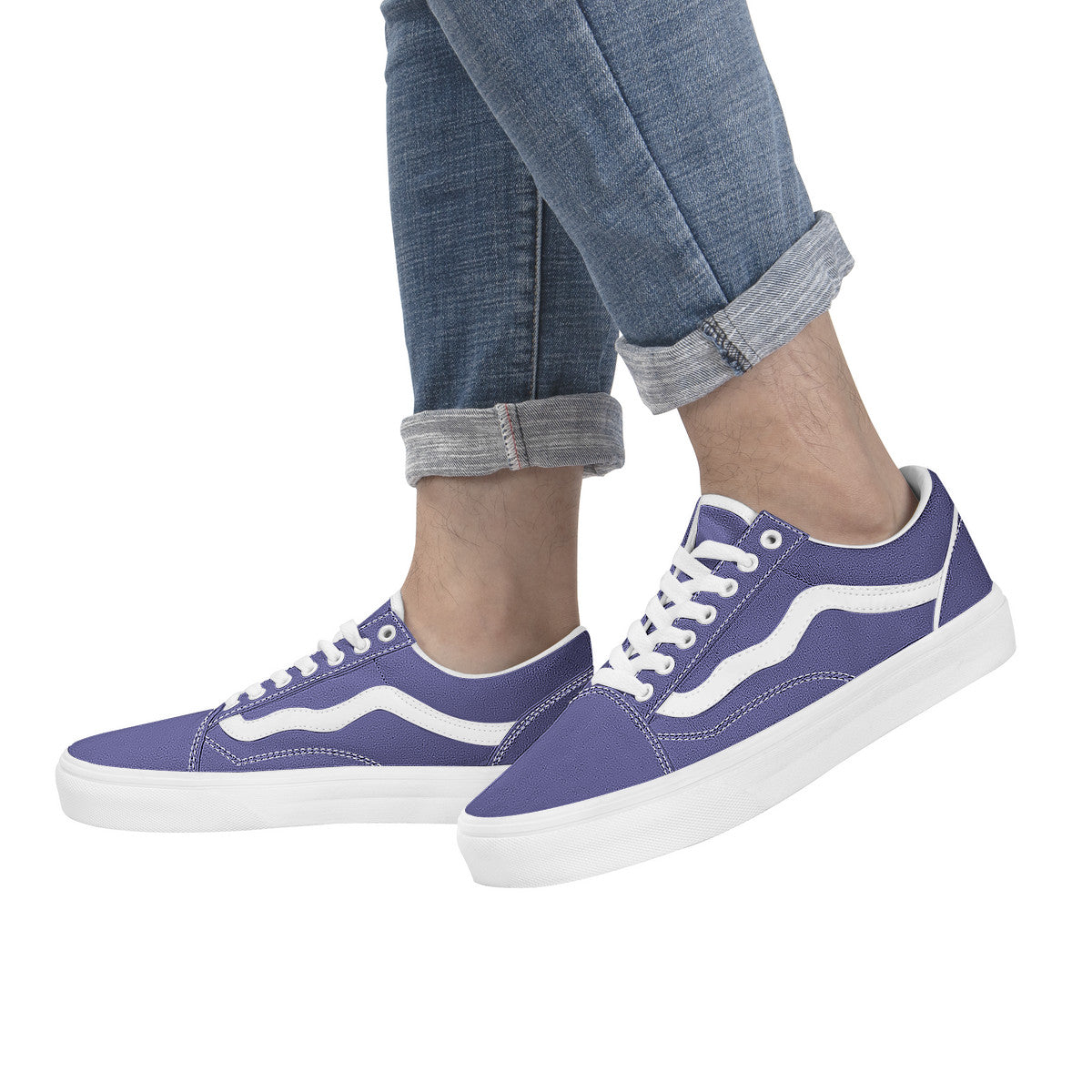 Lavender Purple Low Top Flat Sneaker