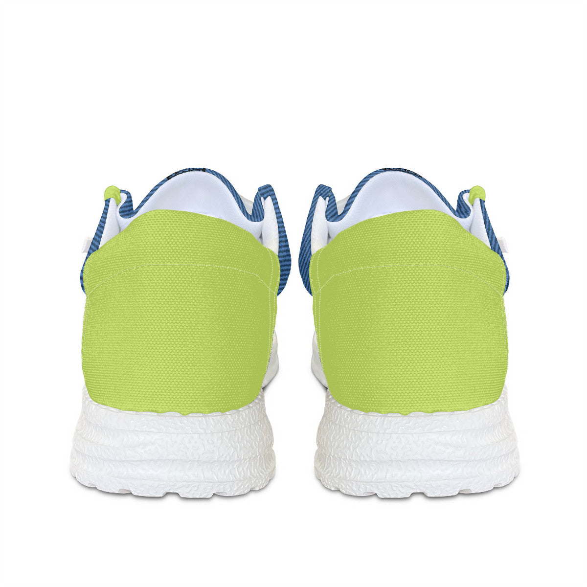Blue and Green Canvas Loafers