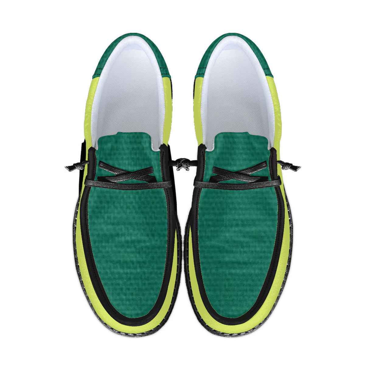 Neon Green Unisex Canvas Loafers