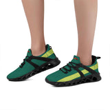 Unisex Neon Green Elastic Sport Sneakers