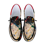Jackson Pollock Canvas Loafers