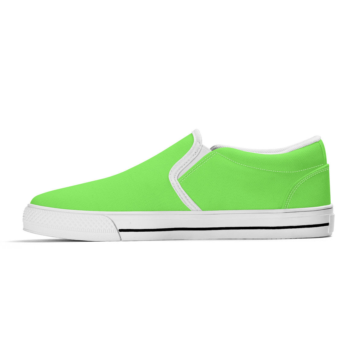 Neon Green Unisex Slip-on Shoes