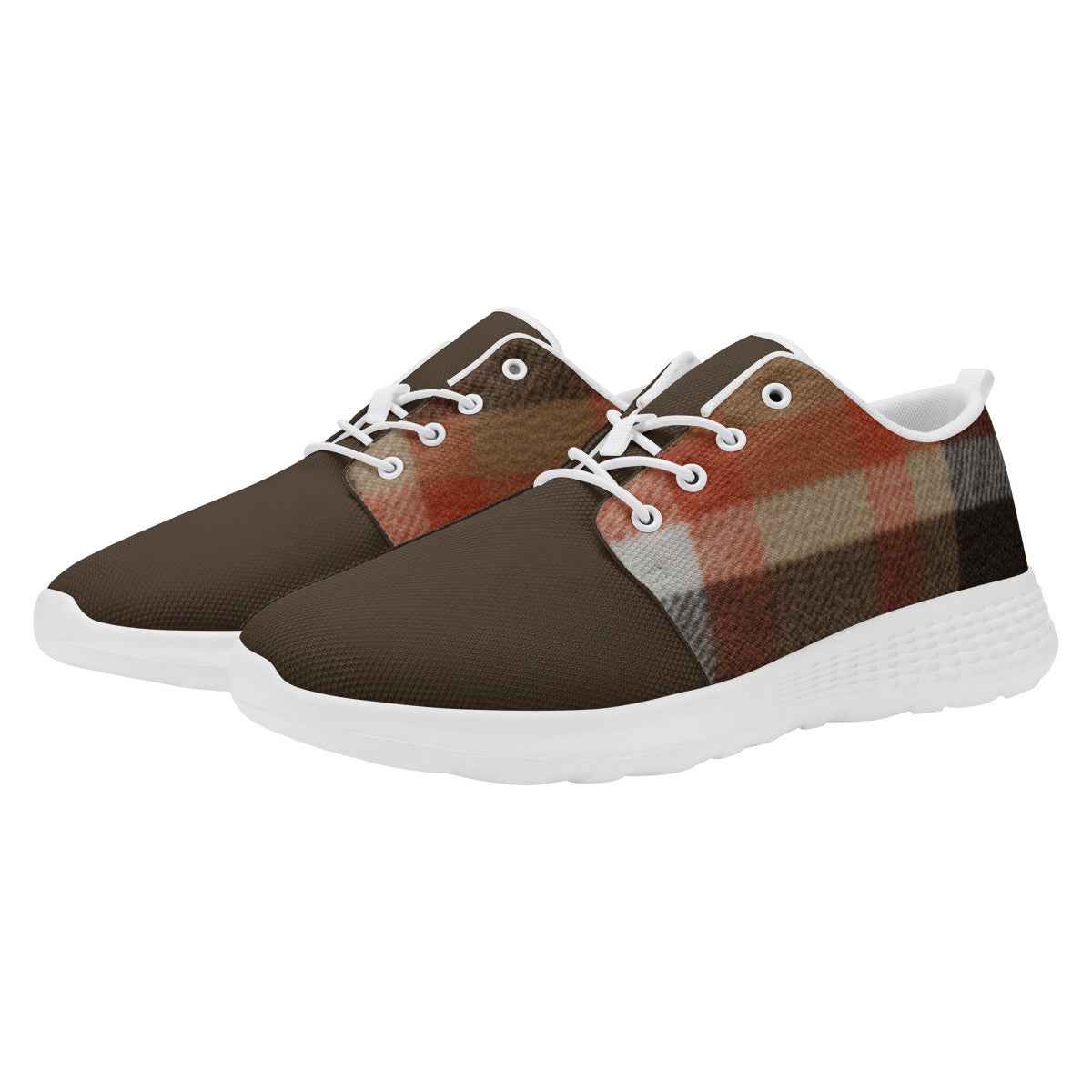 Brown Fall Pattern Shoes