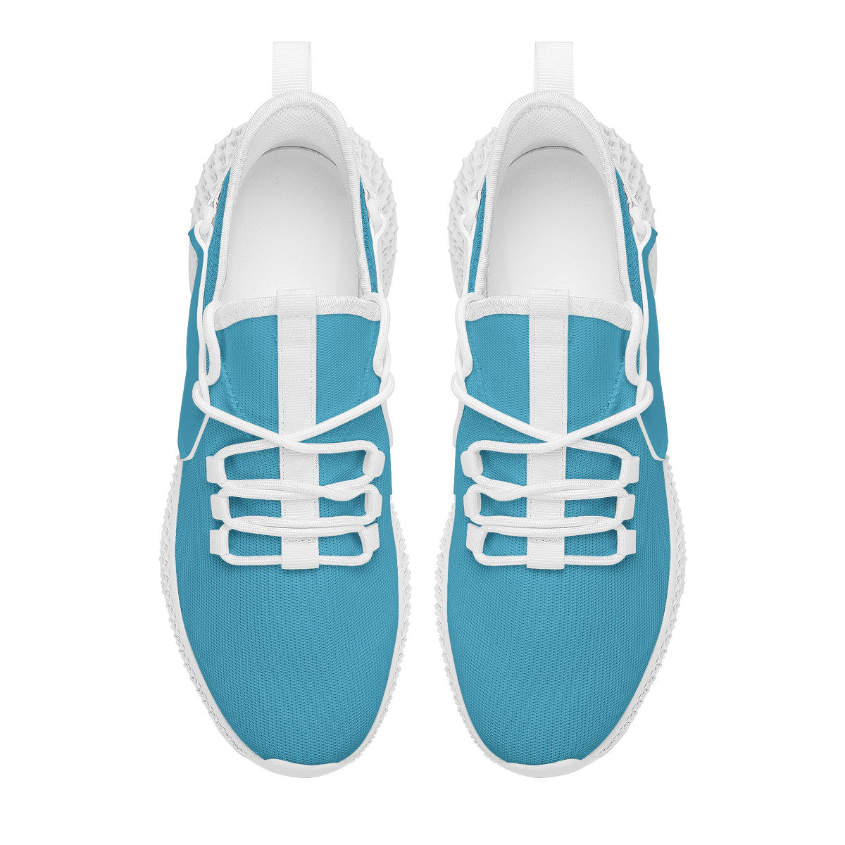 Blue Mesh Knit Shoes