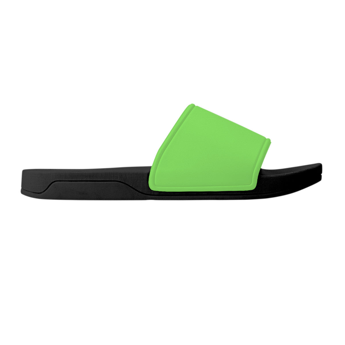 Neon green Slide Sandals - Black