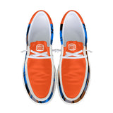 Orange unisex  Canvas Loafers