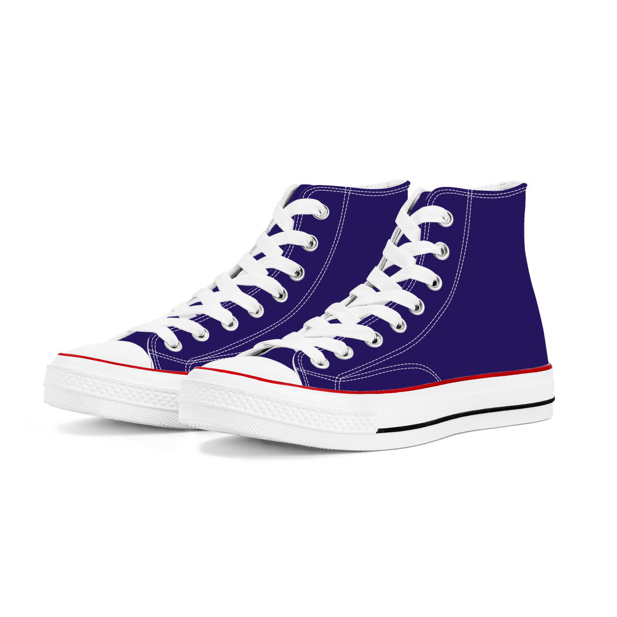 Ravens Purple High Top Canvas Shoes