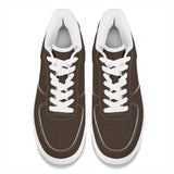 Brown Unisex Microfiber Sneakers