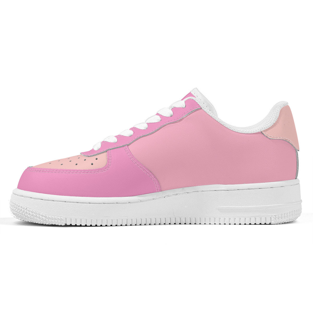 Pink Unisex Microfiber Sneakers