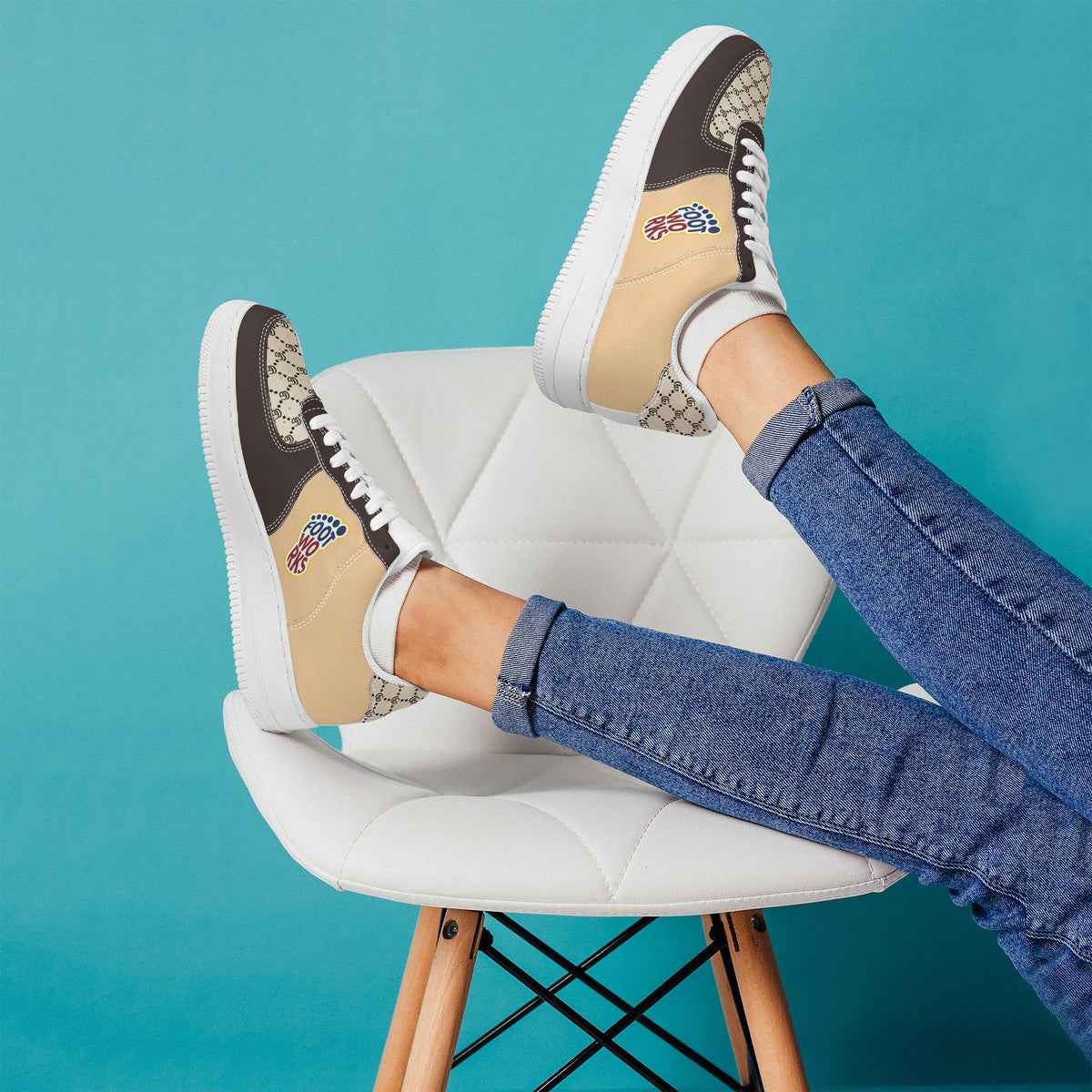 Brown Low Top Unisex Sneaker