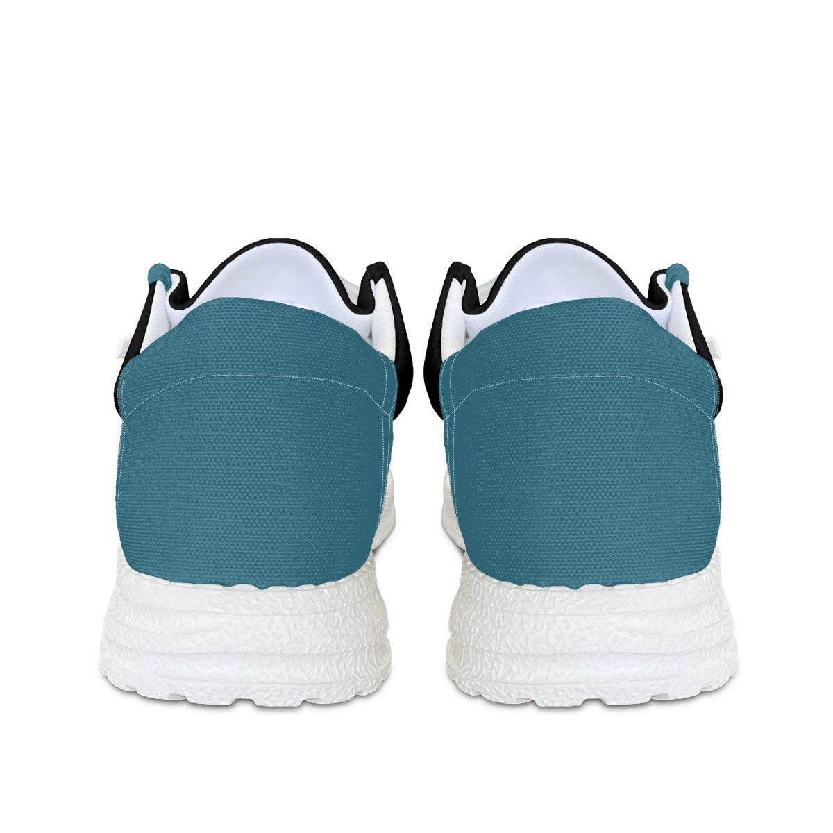 Black and Teal Canvas Loafers