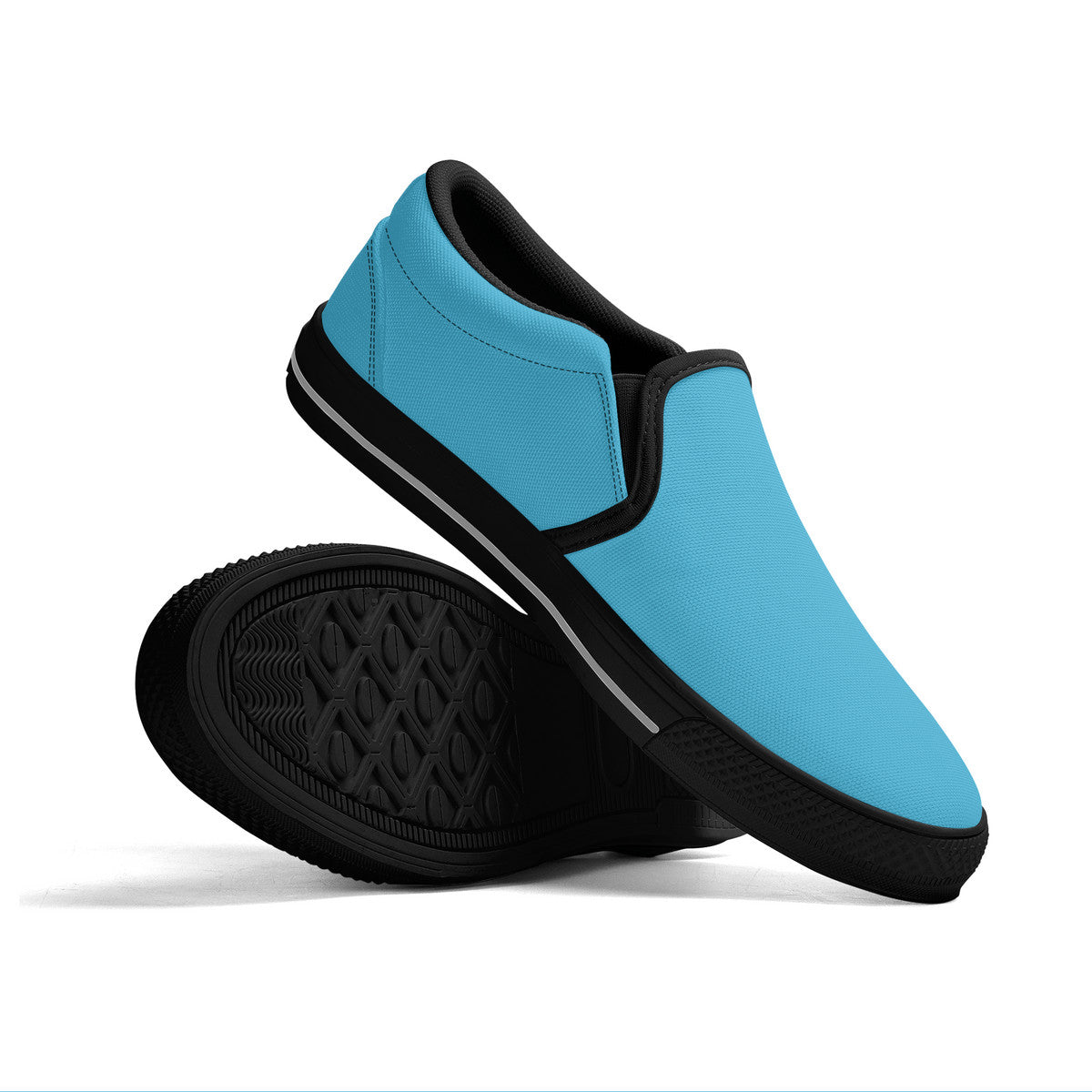 Blue Unisex Slip-on Shoes