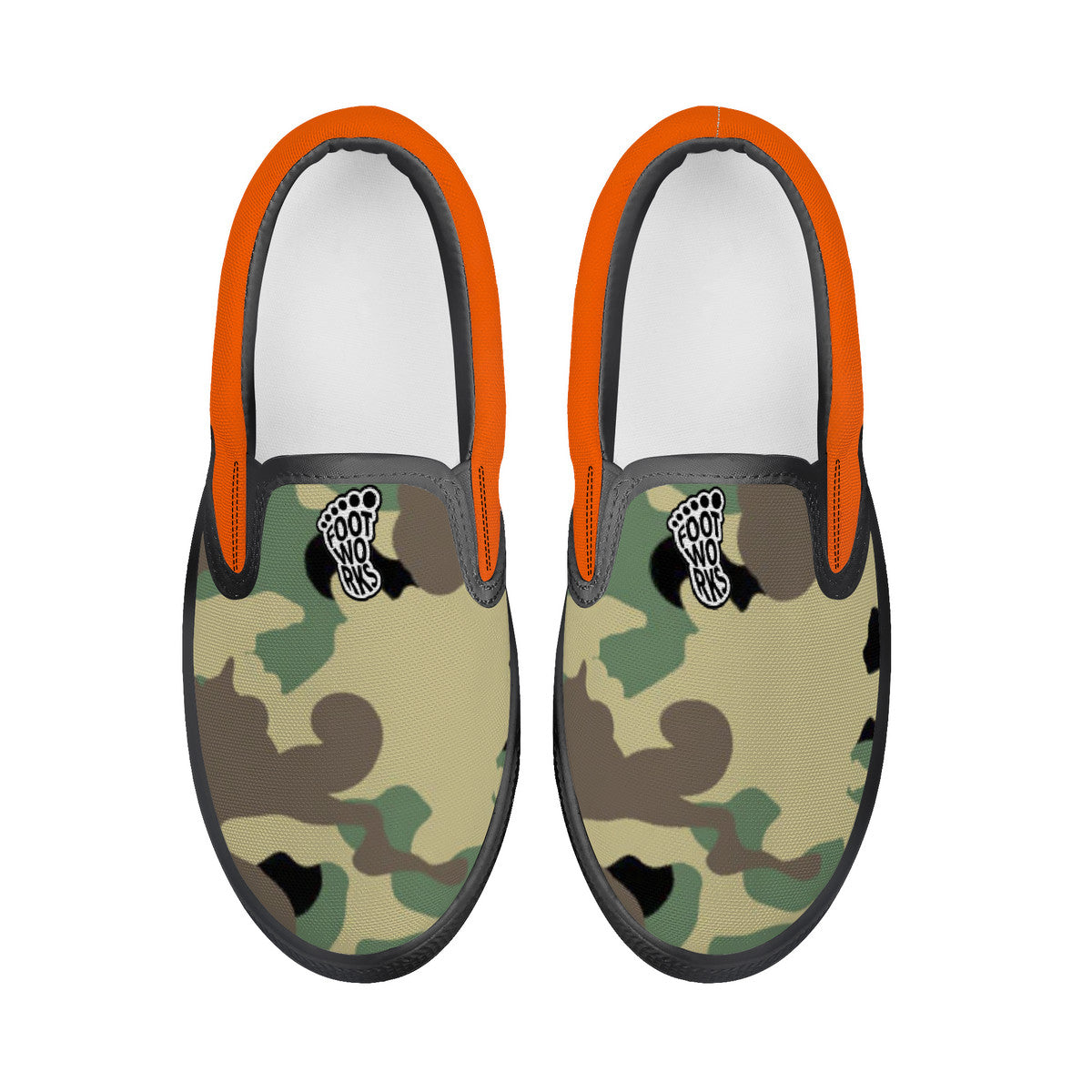 Camo Pattern Kids Slip-on shoes