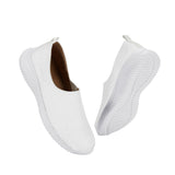White Women's Casual Slip On Shoe