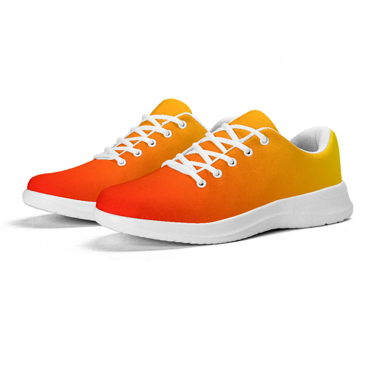 Unisex Orange Gradiant Athletic Running Shoes