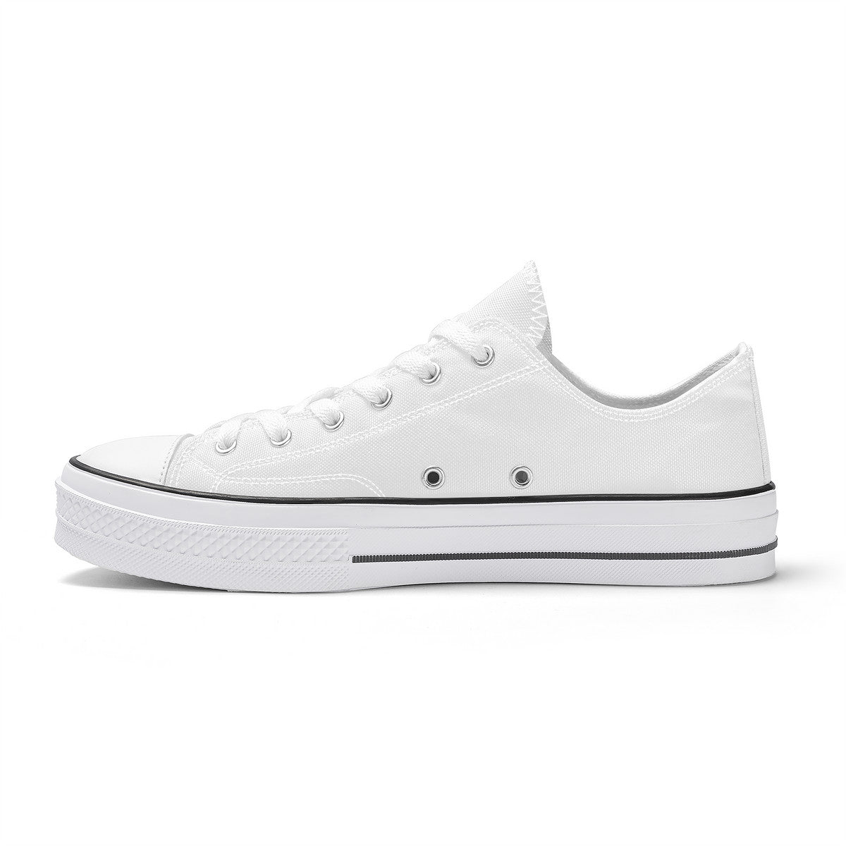 WhiteUnisex Classic Low Top Canvas Shoes
