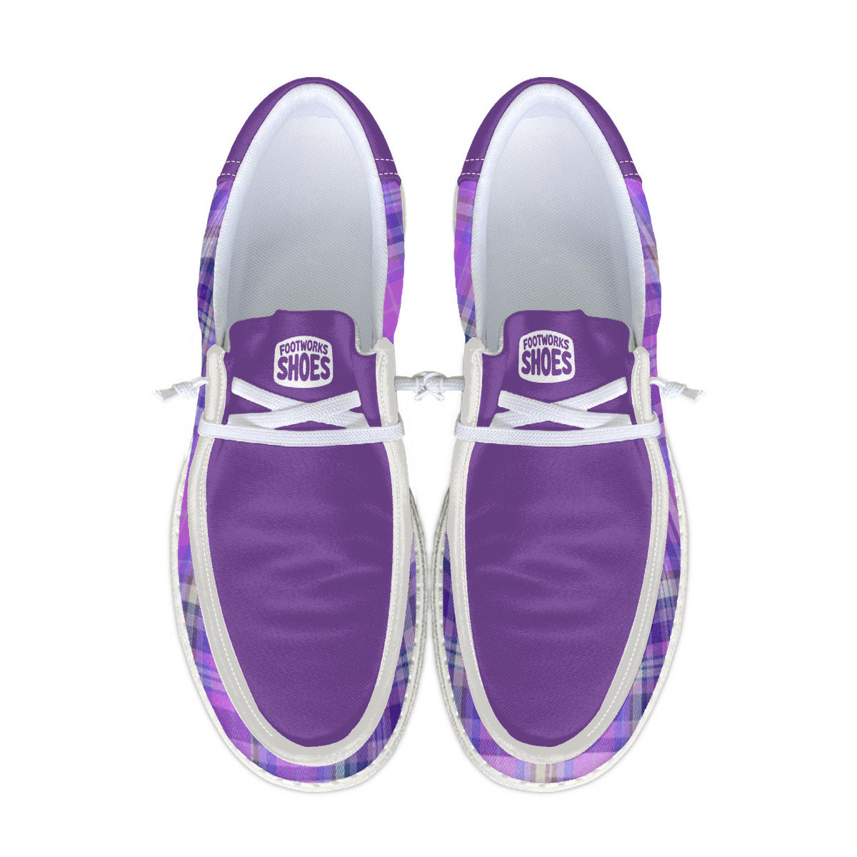 Purple Unisex Canvas Loafers