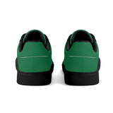 Green Unisex Premium Synthetic Leather Sneakers – Handcrafted Comfort by Footworks Shoes