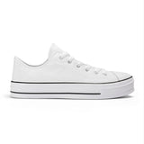 WhiteUnisex Classic Low Top Canvas Shoes