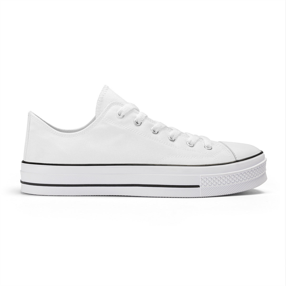 WhiteUnisex Classic Low Top Canvas Shoes