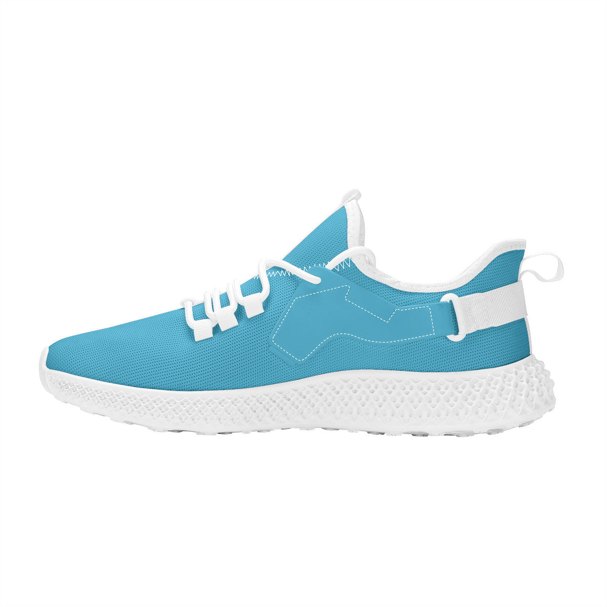 Blue Mesh Knit Shoes