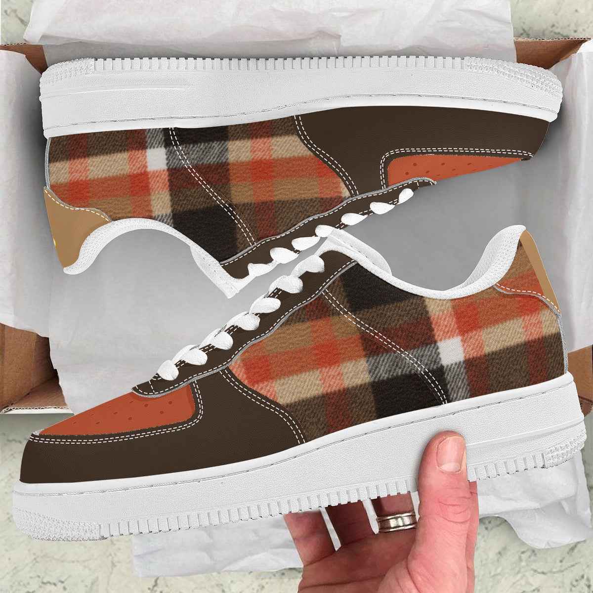 Fall Foliage Pattern Low Top Unisex Sneaker