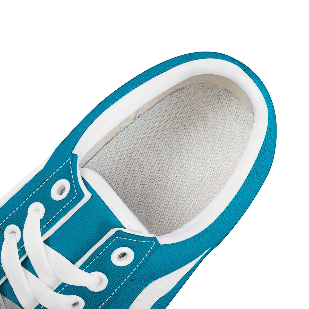 Aqua Blue Low Top Flat Sneaker