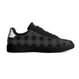 Black Unisex Premium Synthetic Leather Sneakers