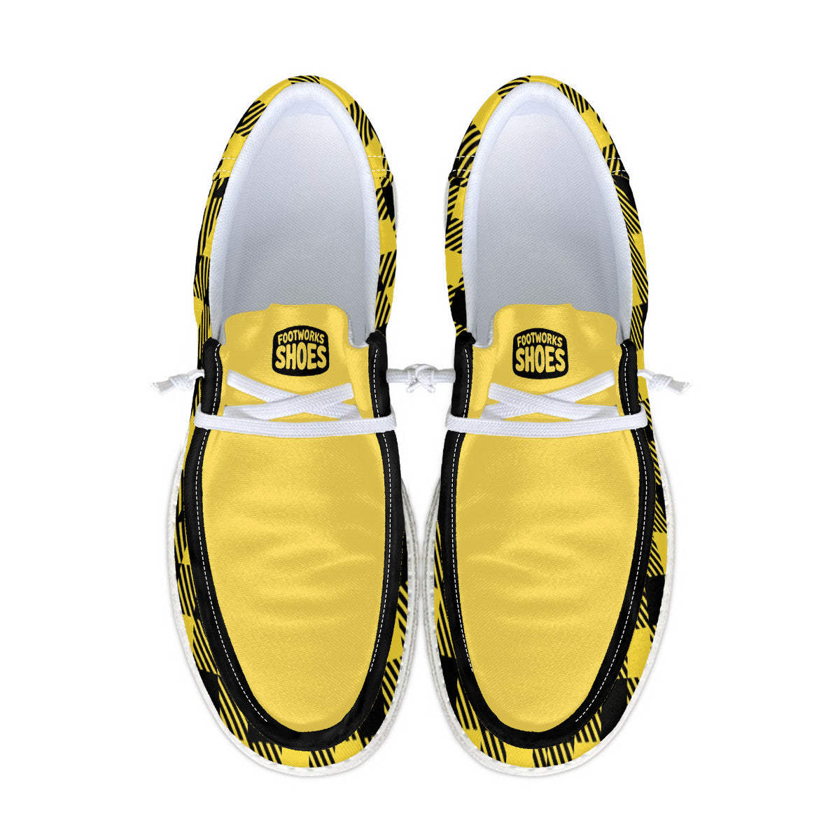 Unisex Yellow Canvas Loafers