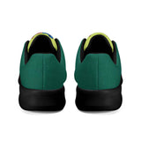 Unisex Neon Green Flat Tennis Sneakers Athletic Running Shoes