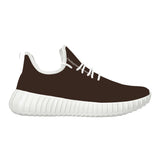 Brown Mesh Knit Sneakers