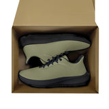 Olive Green Unisex Lace Up Running Shoes