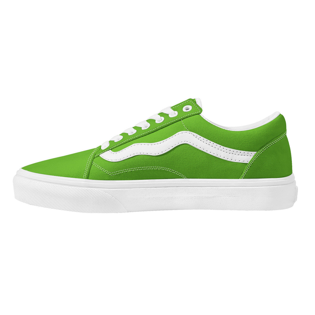 Neon Green Low Top Flat Sneaker