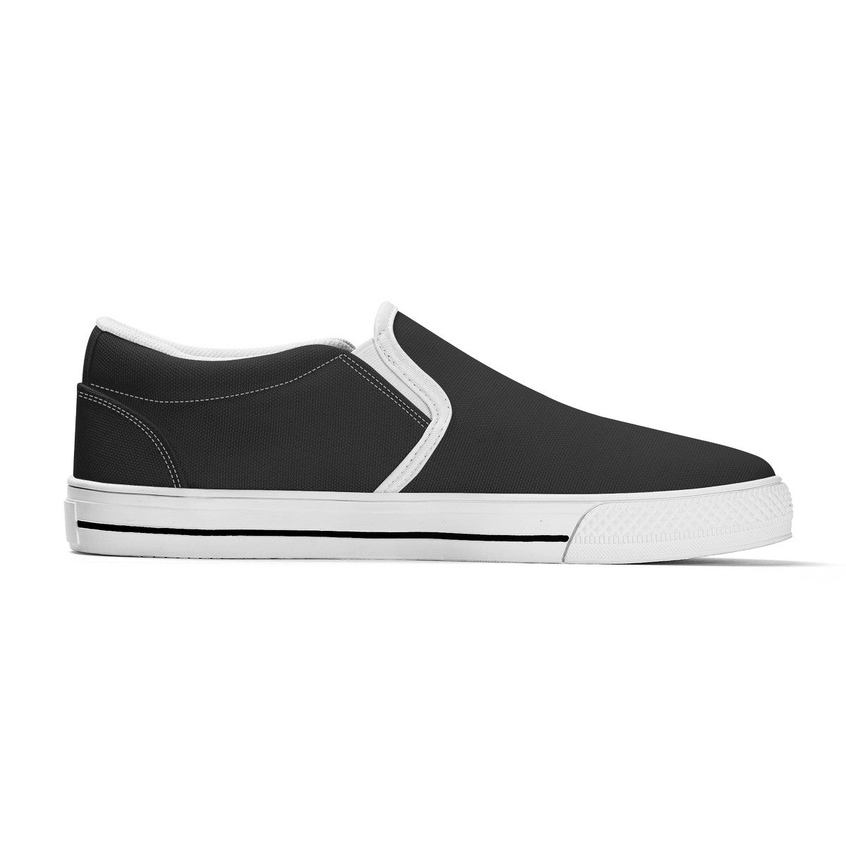 Black Unisex Slip-on Shoes