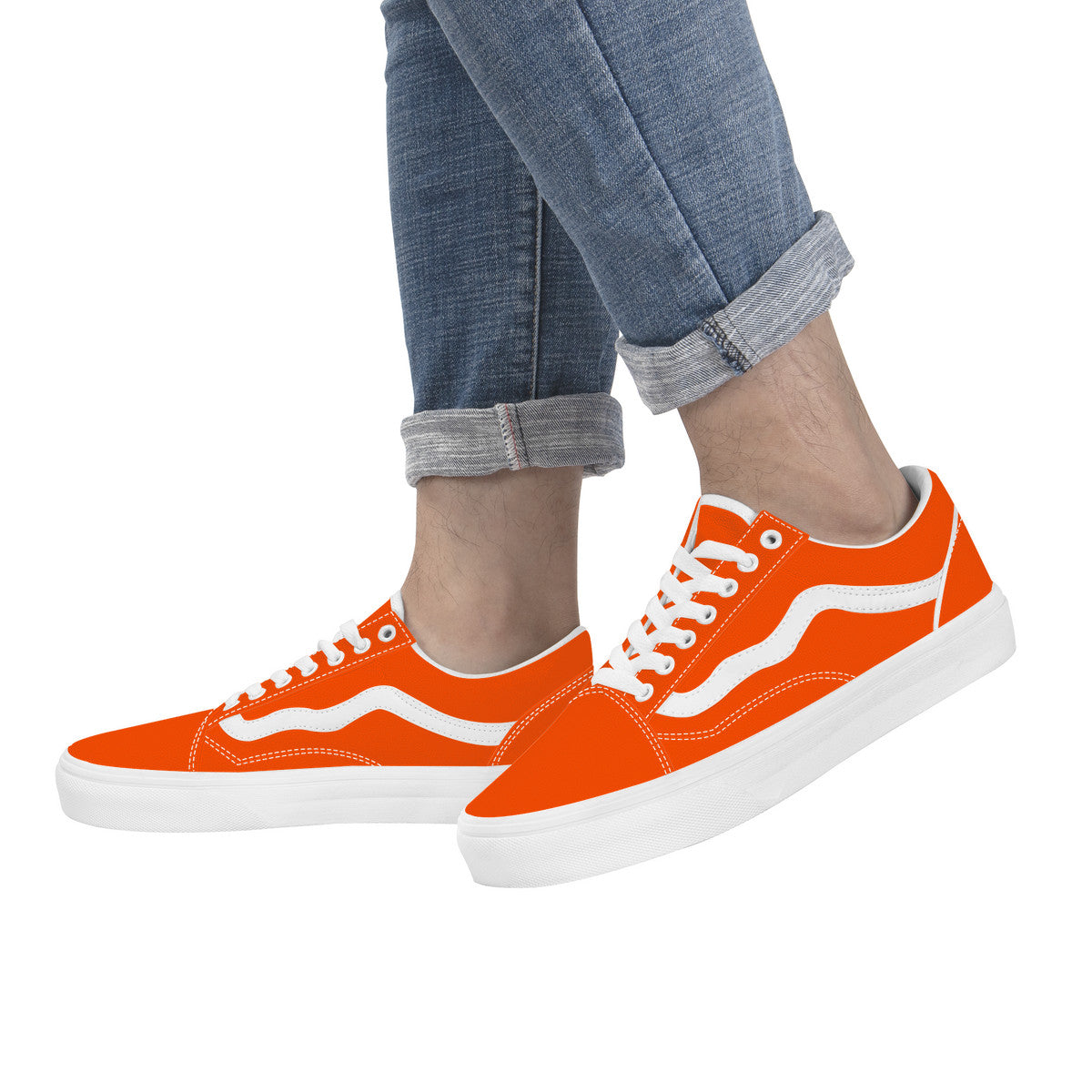 Orioles Orange Low Top Flat Sneaker