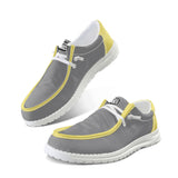Unisex gray Canvas Loafers