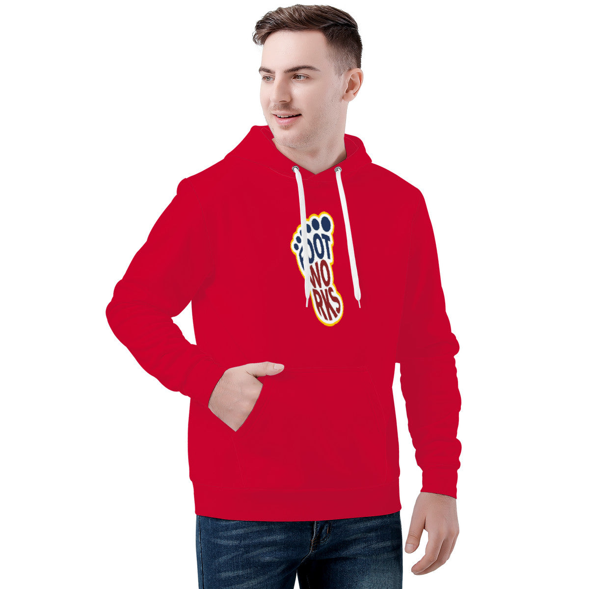 Red Men's All Over Print Hoodie