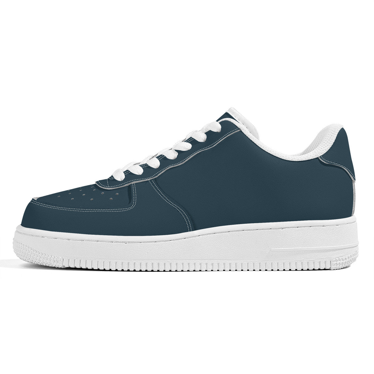 Smoky Blue Night Unisex Microfiber Sneakers