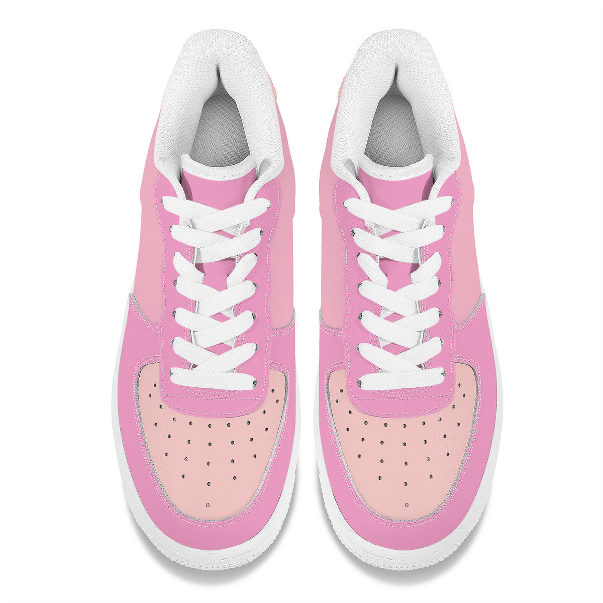 Pink Unisex Microfiber Sneakers