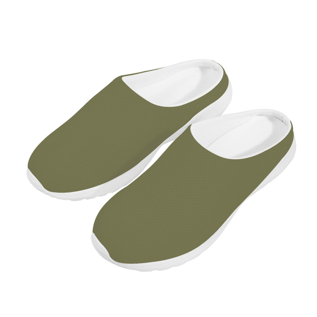 Olive Green Mesh Slipper