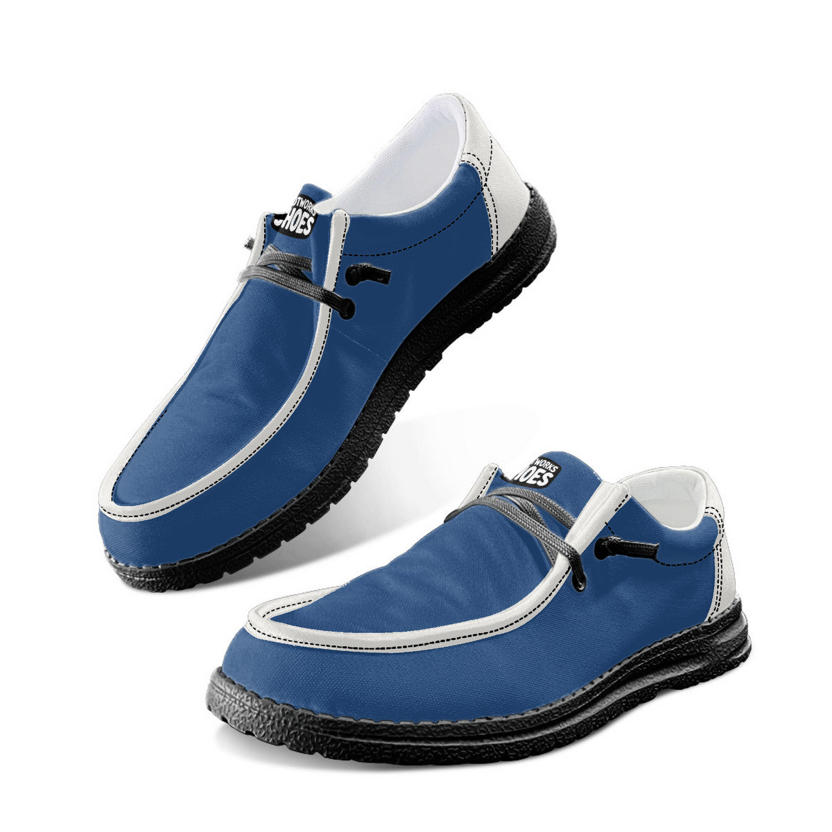 Unisex blue Canvas Loafers
