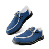 Unisex blue Canvas Loafers