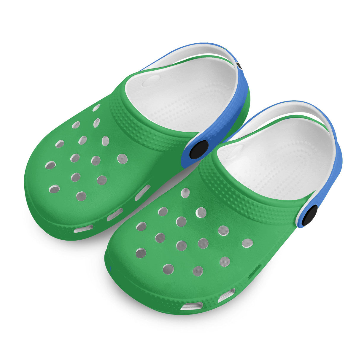 Kid's Green and Blue Casual Clogs