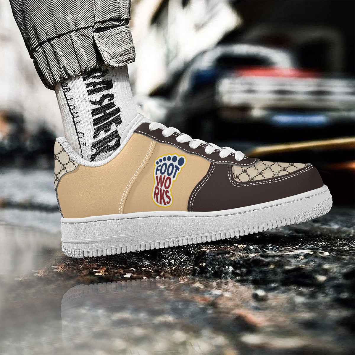 Brown Low Top Unisex Sneaker