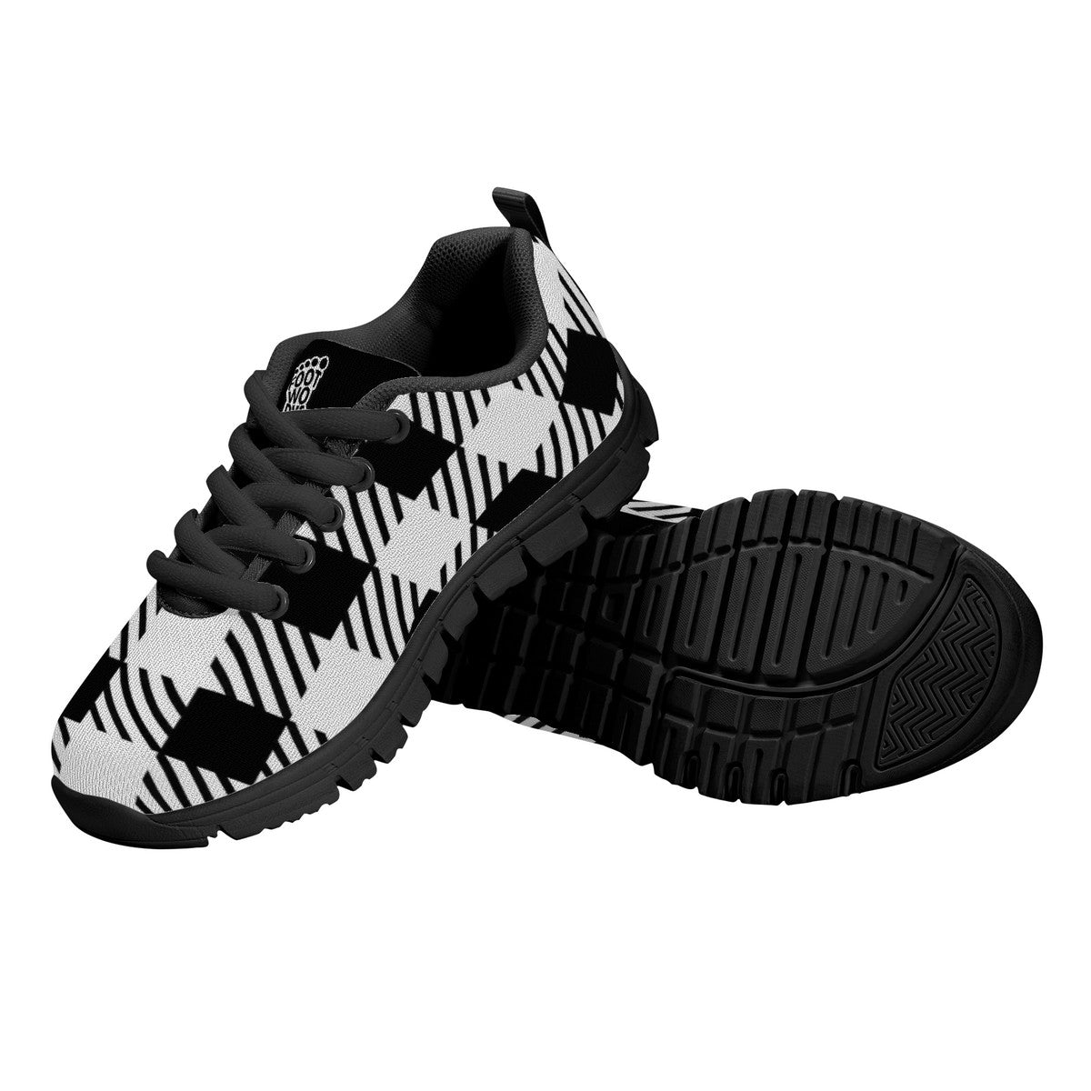 Kids Sneakers B&W Pattern