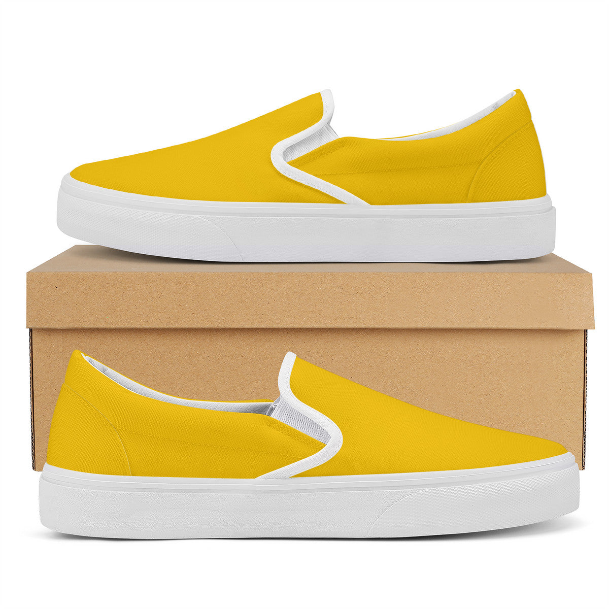 Bannana Yellow Skate Slip On Shoes