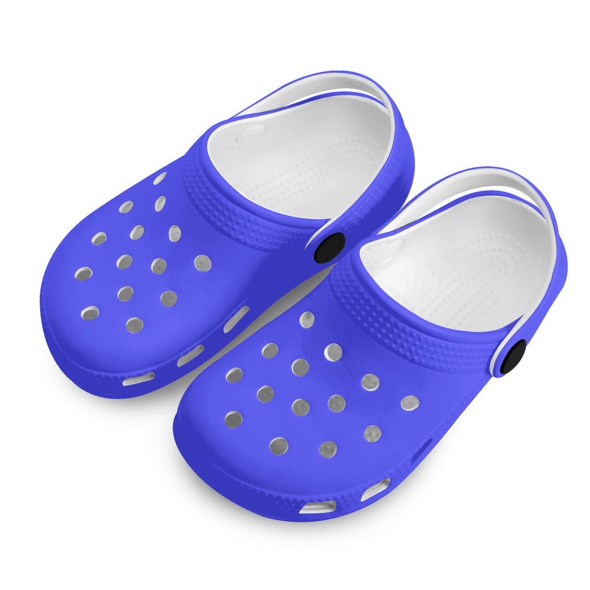 Kid's Neon Dark Blue Casual Clogs